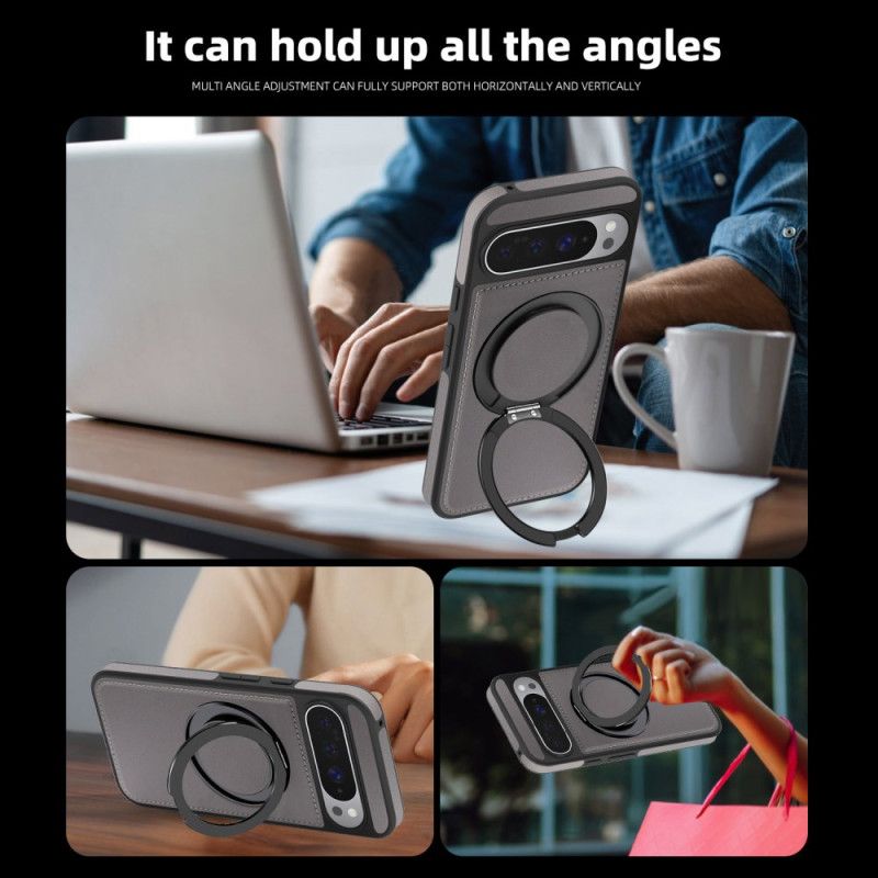 Etui Do Google Pixel 10 Pro Xl Uchwyt Pierścieniowy Kompatybilny Z Magsafe Imitacja Zamszu