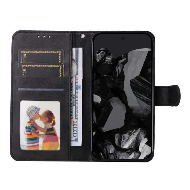 Etui Folio Do Google Pixel 10 Pro Xl Gładka Skóra Ekologiczna