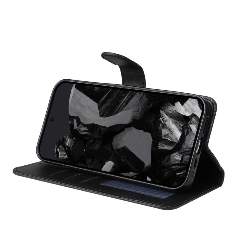 Etui Folio Do Google Pixel 10 Pro Xl Gładka Skóra Ekologiczna