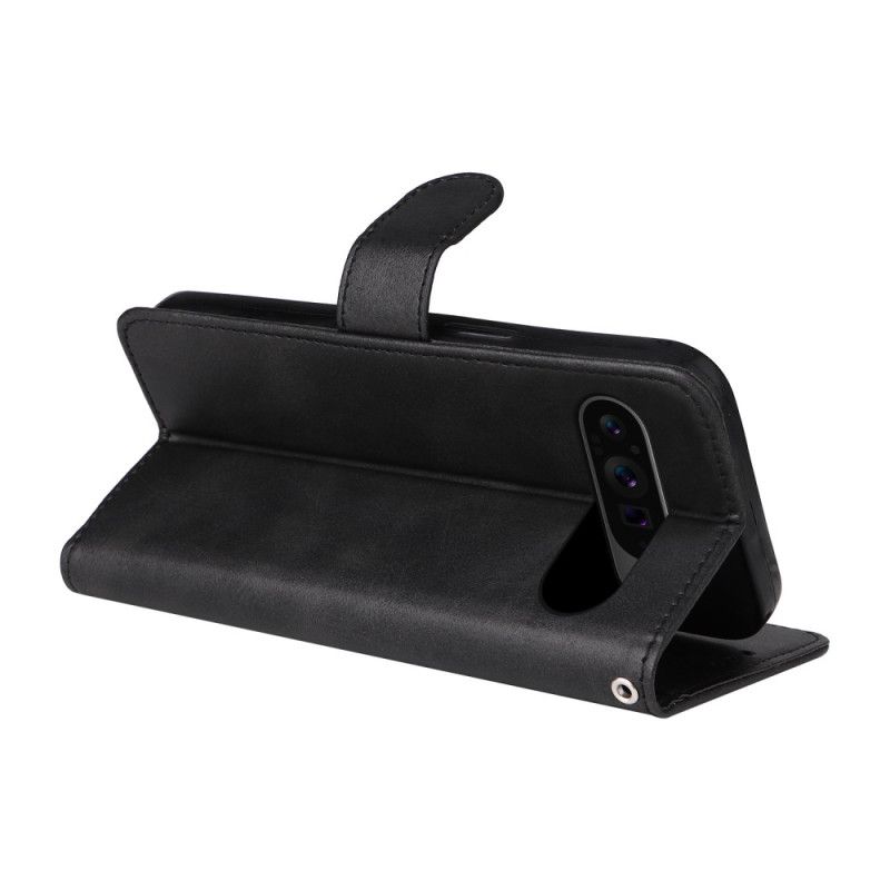 Etui Folio Do Google Pixel 10 Pro Xl Gładka Skóra Ekologiczna