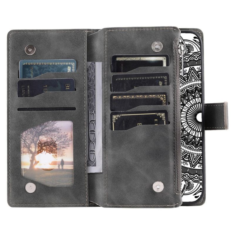 Etui Folio Google Pixel 10 Pro Xl Portfel W Efekt Zamszu W Mandali Etui Ochronne