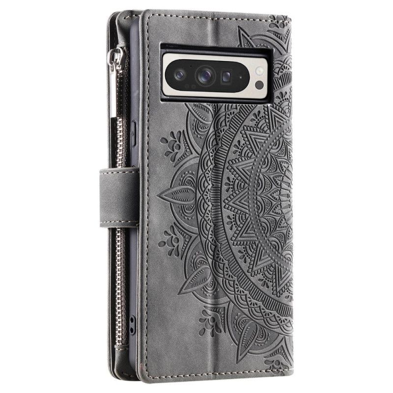 Etui Folio Google Pixel 10 Pro Xl Portfel W Efekt Zamszu W Mandali Etui Ochronne
