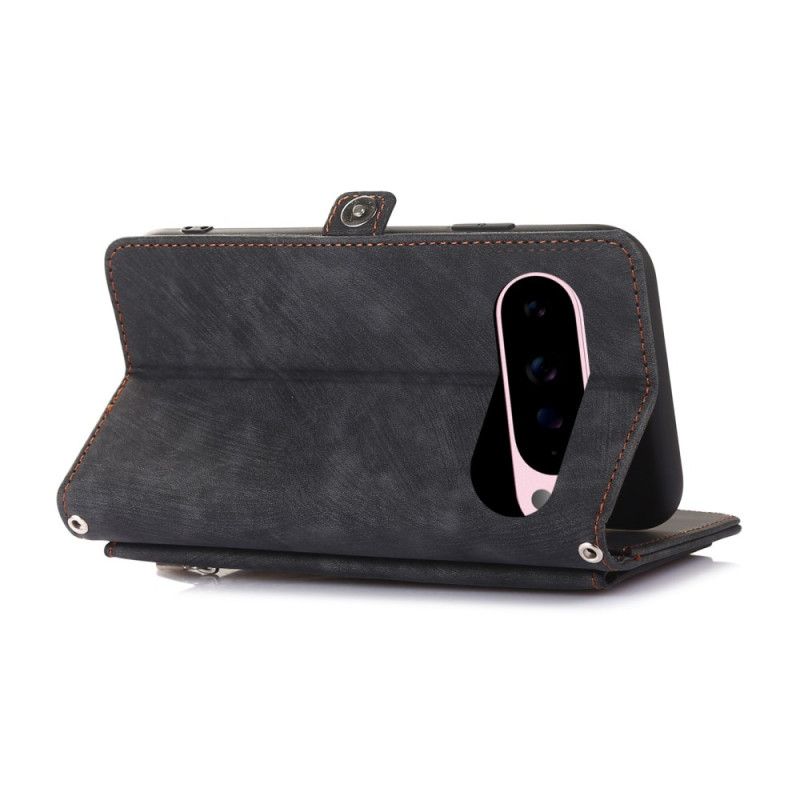 Etui Folio Google Pixel 10 Pro Xl Portfel Z Efektem Zamszu