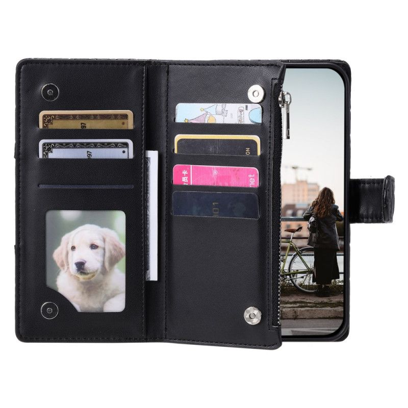 Etui Folio Google Pixel 10 Pro Xl Styl Pikowany Z Paskiem