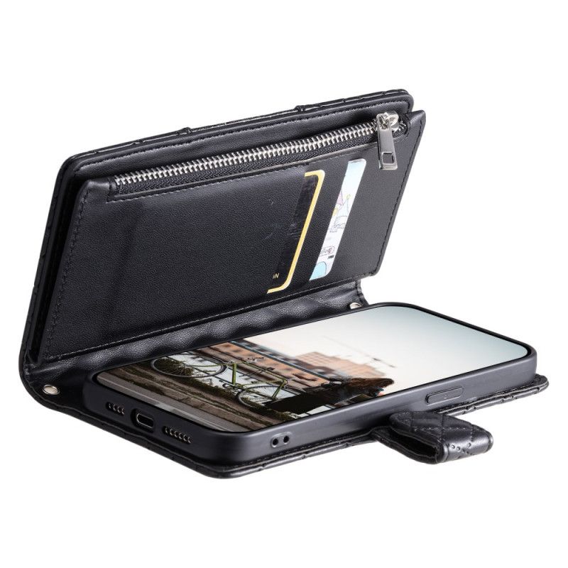 Etui Folio Google Pixel 10 Pro Xl Styl Pikowany Z Paskiem