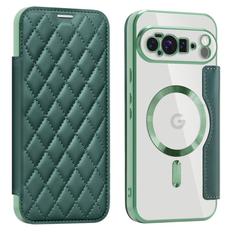 Flip Kotelot Google Pixel 10 Pro Xl Pikowane Kompatybilne Z Magsafe Etui Ochronne