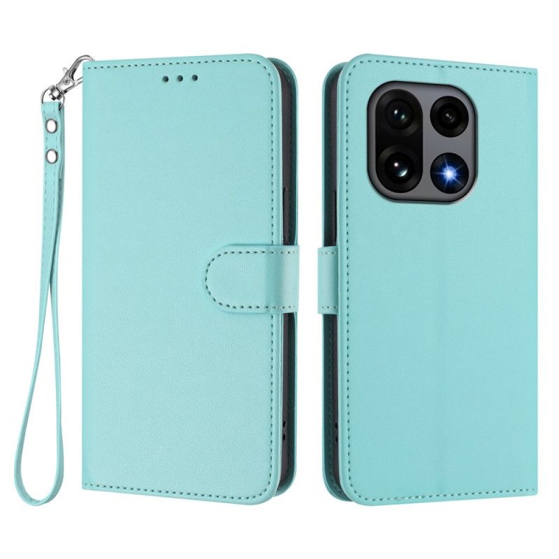 Etui Folio Do Oneplus 15 Gładki Z Paskiem