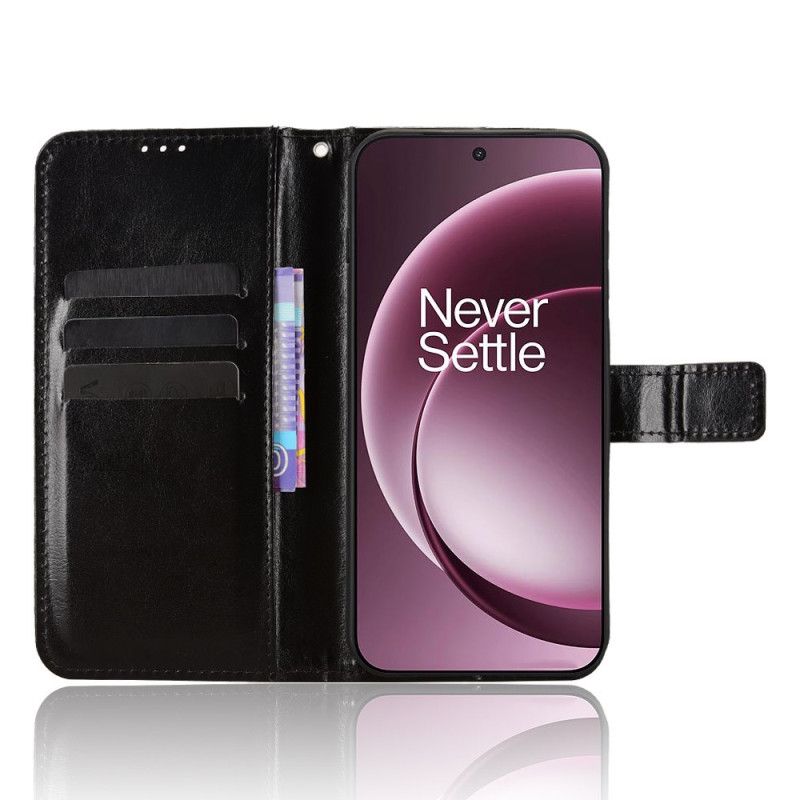 Etui Folio Oneplus 15 Błyszcząca Sztuczna Skóra Etui Ochronne