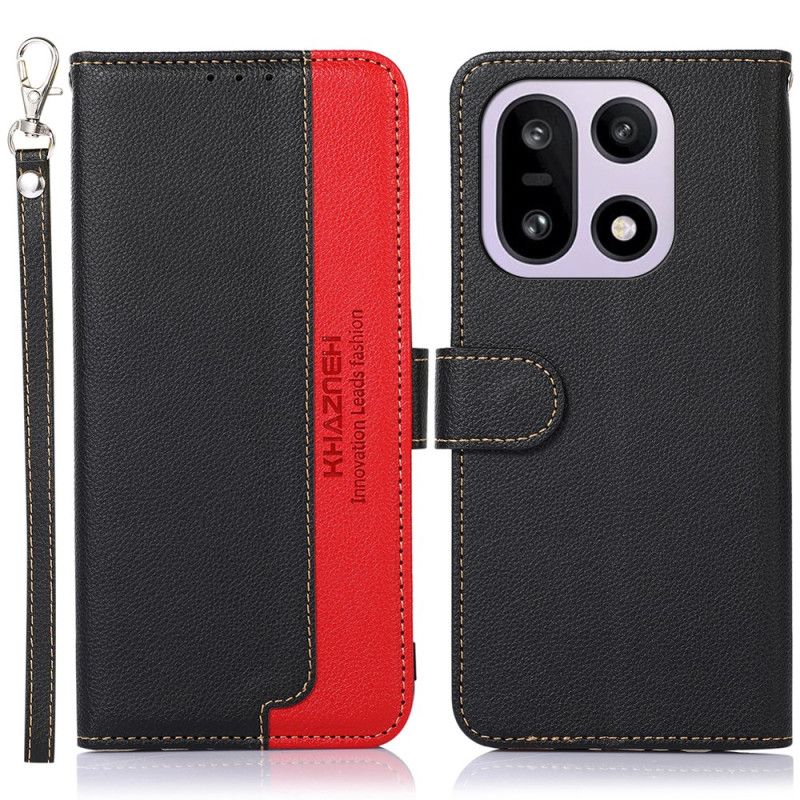 Etui Folio Oneplus 15 Dwukolorowy Khazneh Etui Ochronne