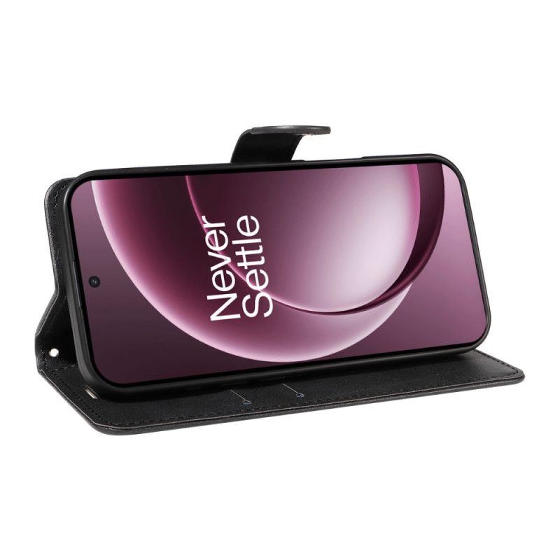 Etui Folio Oneplus 15 Gładka Skóra Ekologiczna Etui Ochronne