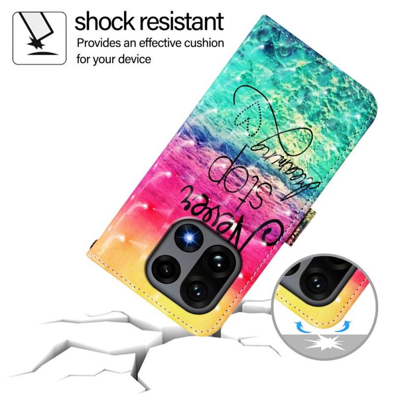 Etui Folio Oneplus 15 Nigdy Się Nie Zatrzymuj Marzenia