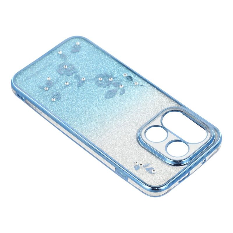 Etui Oneplus 15 Gradientowe Kwiaty I Cekiny