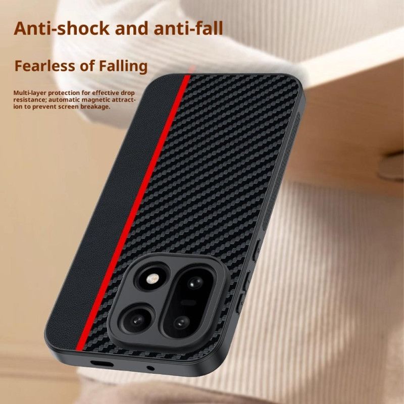 Etui Oneplus 15 Tekstura Włókna Węglowego Etui Ochronne