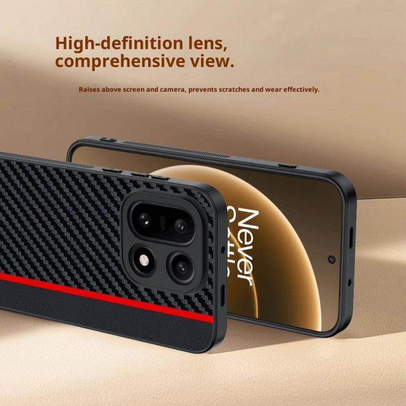 Etui Oneplus 15 Tekstura Włókna Węglowego Etui Ochronne