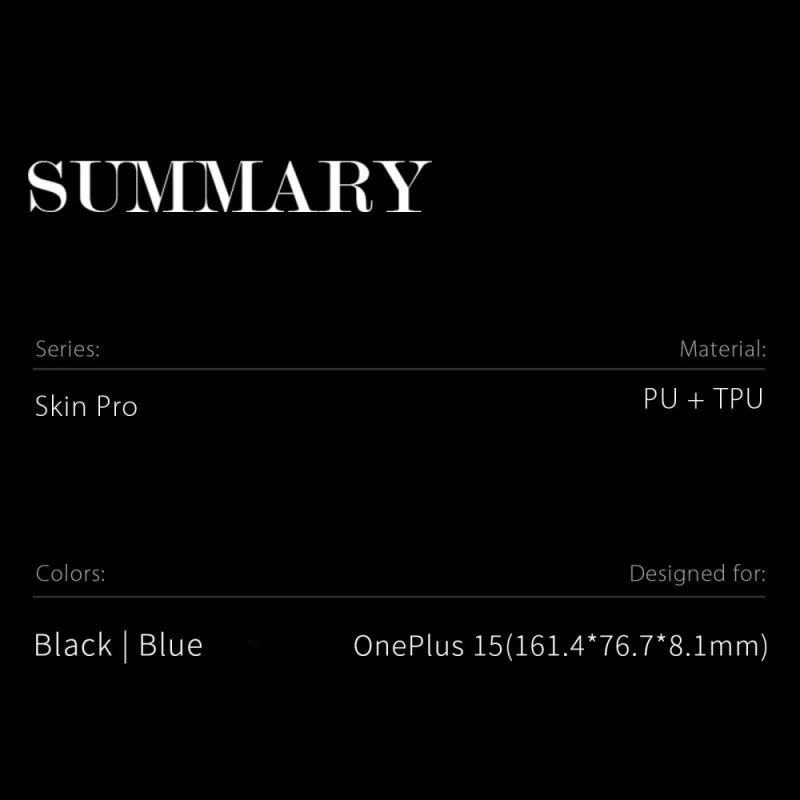 Flip Kotelot Oneplus 15 Dux Ducis Skin Pro Series