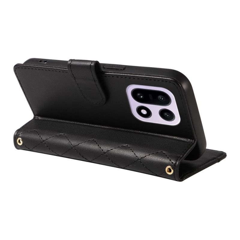 Obudowa Oneplus 15 Etui Na Telefon Pikowany Z Paskiem Na Ramię I Paskiem