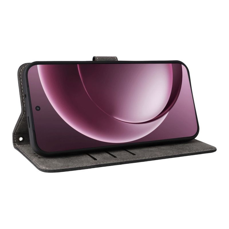 Skórzany Futerał Oneplus 15 Etui Na Telefon Efekt Zamszu Z Paskiem