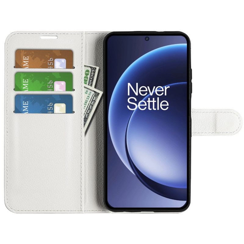 Skórzany Futerał Oneplus 15 Etui Na Telefon Liczi Ze Sztucznej Skóry