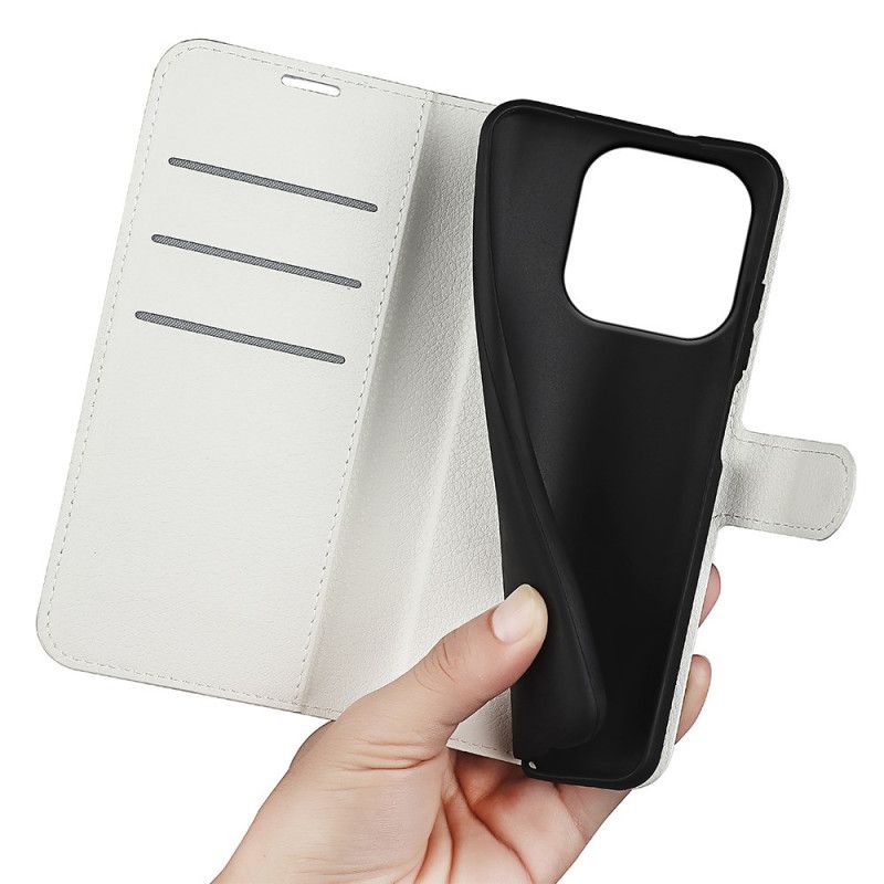 Skórzany Futerał Oneplus 15 Etui Na Telefon Liczi Ze Sztucznej Skóry