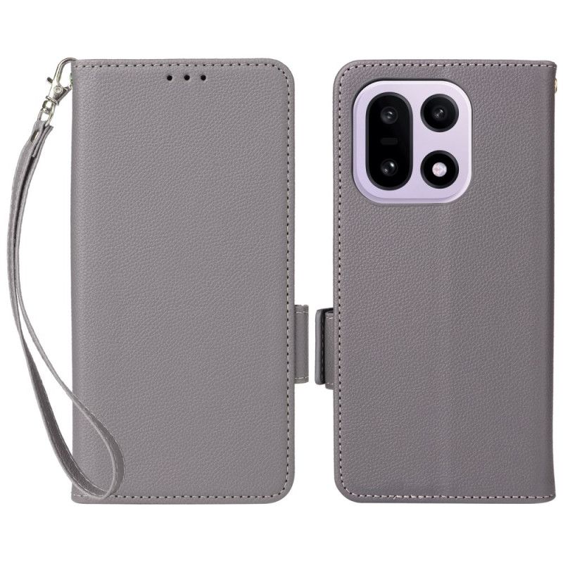 Skórzany Futerał Oneplus 15 Etui Na Telefon Skóra Syntetyczna Z Paskiem