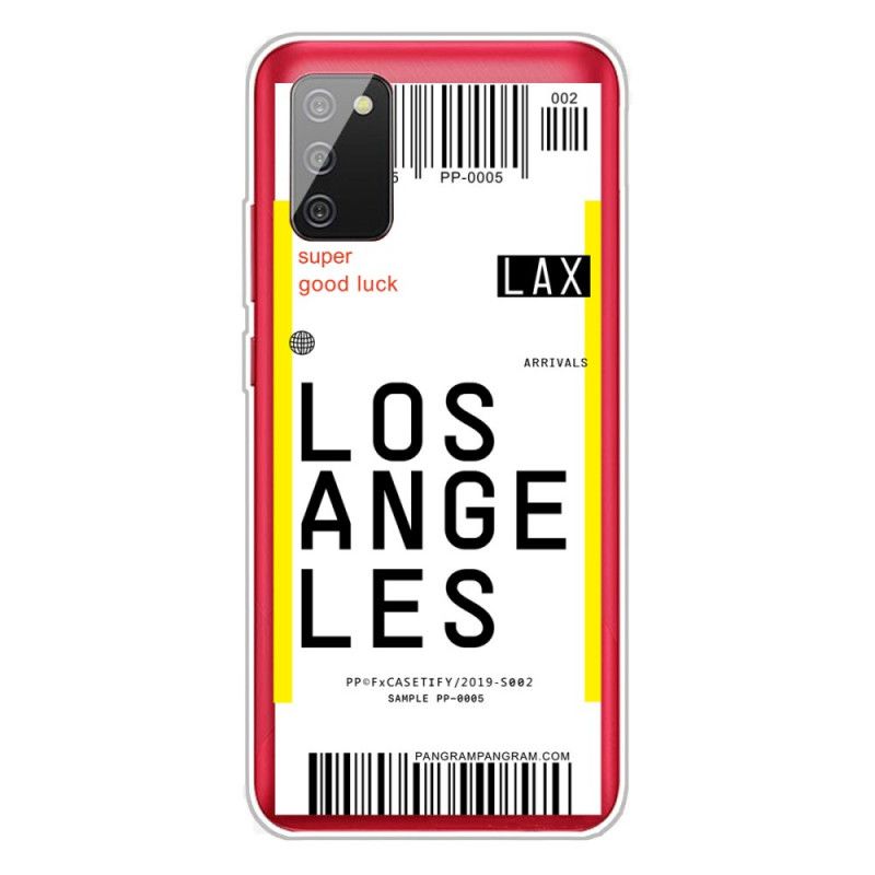 Etui Samsung Galaxy A02s Karta Pokładowa Do Los Angeles