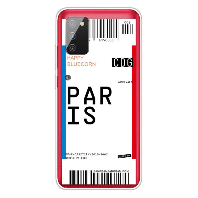 Etui Samsung Galaxy A02s Karta Pokładowa Do Paryża Etui Ochronne