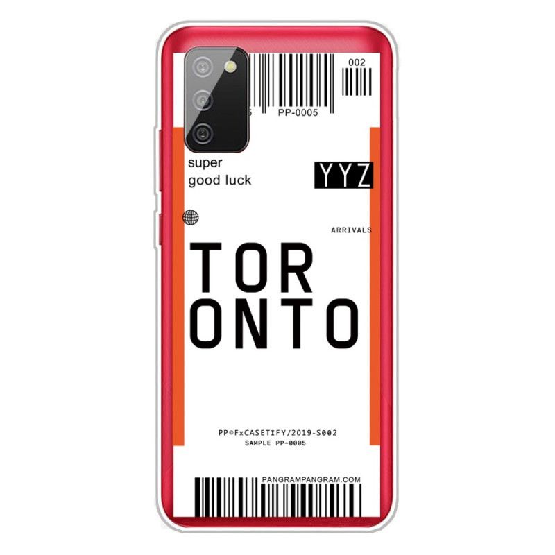 Etui Samsung Galaxy A02s Karta Pokładowa Do Toronto Etui Ochronne