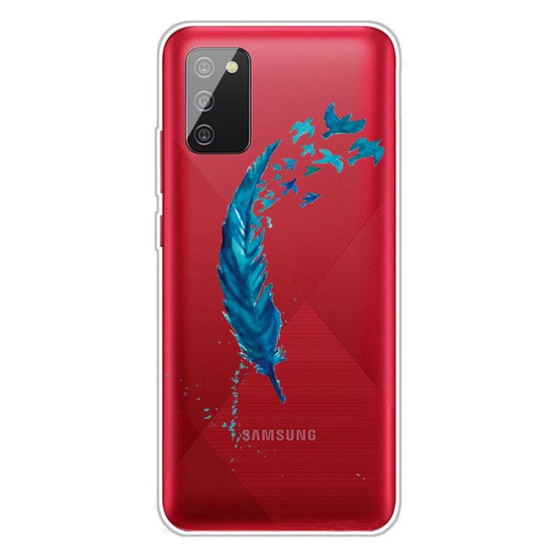 Etui Samsung Galaxy A02s Piękne Pióro Etui Ochronne