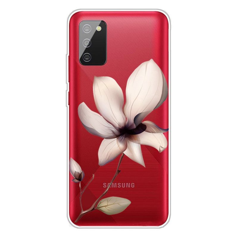 Etui Samsung Galaxy A02s Premium Kwiatowy