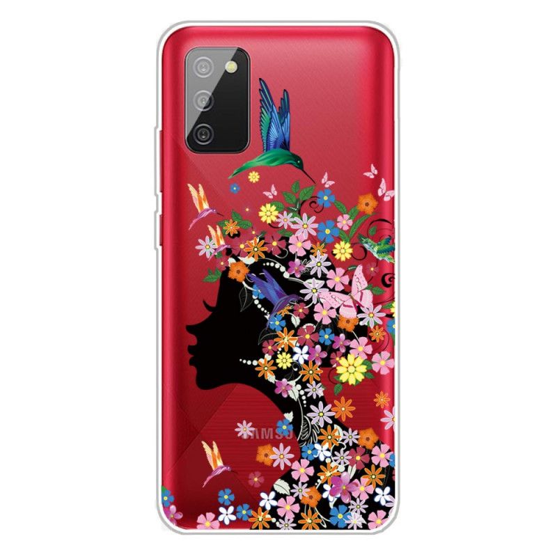 Futerały Samsung Galaxy A02s Etui na Telefon Ładna Główka Kwiatu