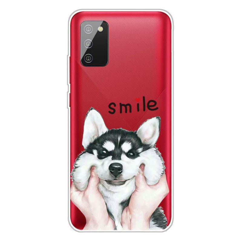Futerały Samsung Galaxy A02s Etui na Telefon Uśmiechnięty Pies
