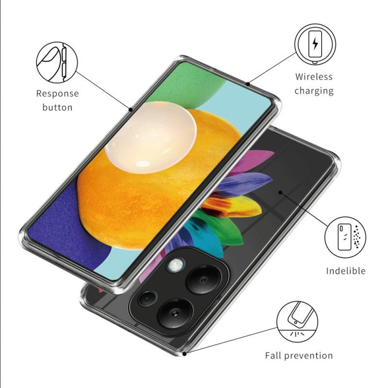 Etui Do Xiaomi Redmi Note 13 Pro 4g Kolorowy Kwiat
