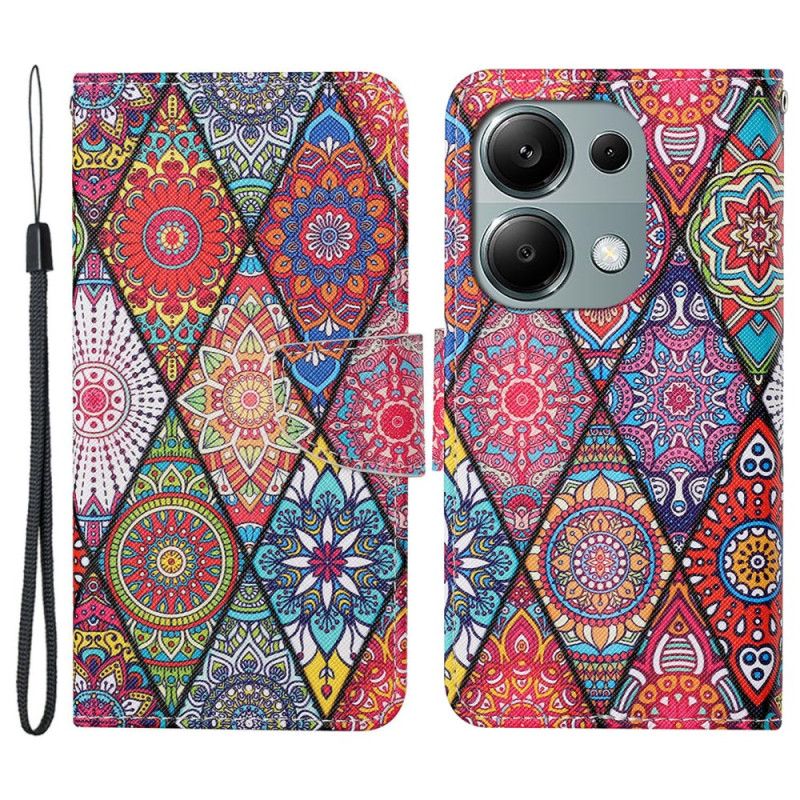 Etui Folio Do Xiaomi Redmi Note 13 Pro 4g Diamenty I Totem
