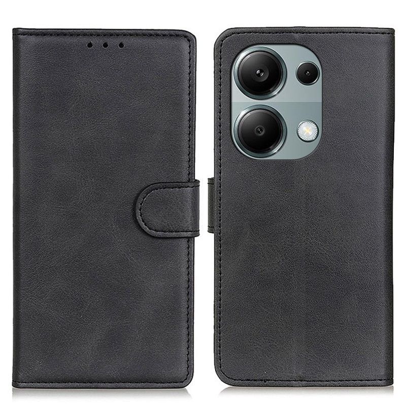 Etui Folio Do Xiaomi Redmi Note 13 Pro 4g Matowa Sztuczna Skóra