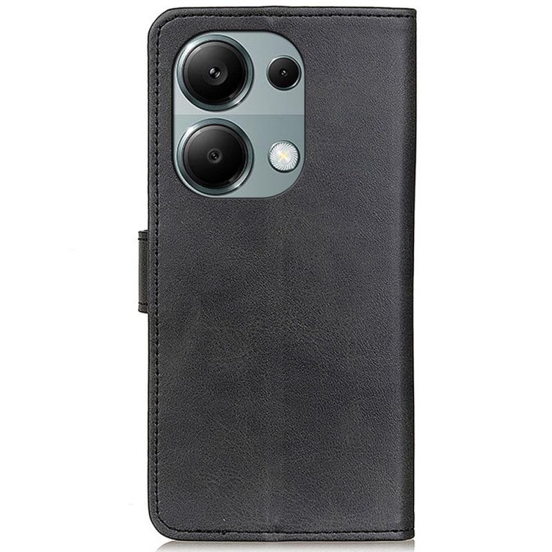 Etui Folio Do Xiaomi Redmi Note 13 Pro 4g Matowa Sztuczna Skóra