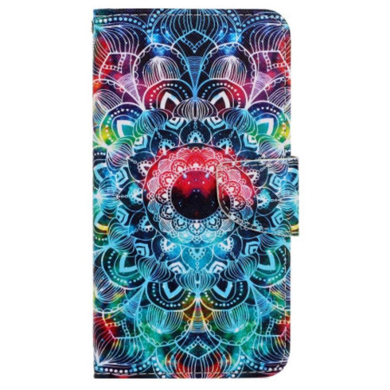 Etui Folio Xiaomi Redmi Note 13 Pro 4g Mandala Z Paskiem Etui Ochronne