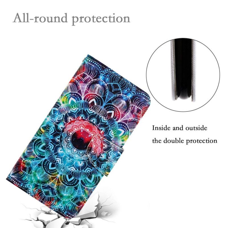 Etui Folio Xiaomi Redmi Note 13 Pro 4g Mandala Z Paskiem Etui Ochronne