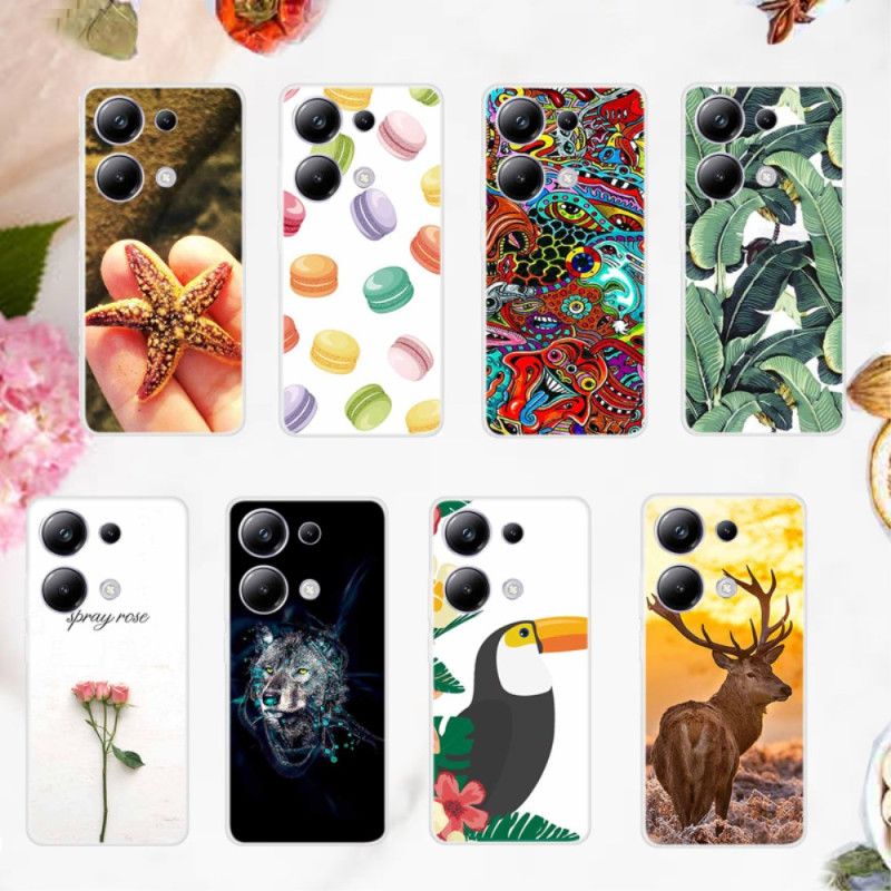 Futerały Xiaomi Redmi Note 13 Pro 4g Etui Na Telefon Panda Na Niebieskim Tle