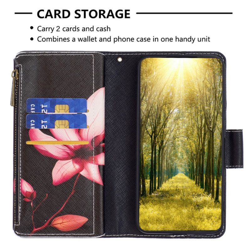 Pokrowce Xiaomi Redmi Note 13 Pro 4g Portfel Z Paskiem W Kształcie Lotosu
