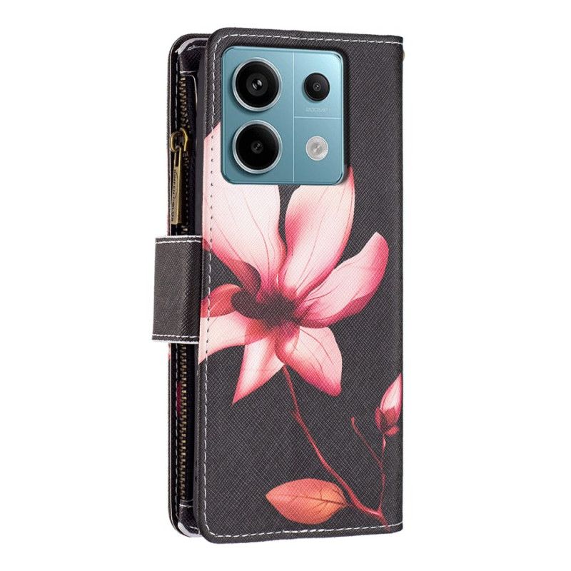 Pokrowce Xiaomi Redmi Note 13 Pro 4g Portfel Z Paskiem W Kształcie Lotosu