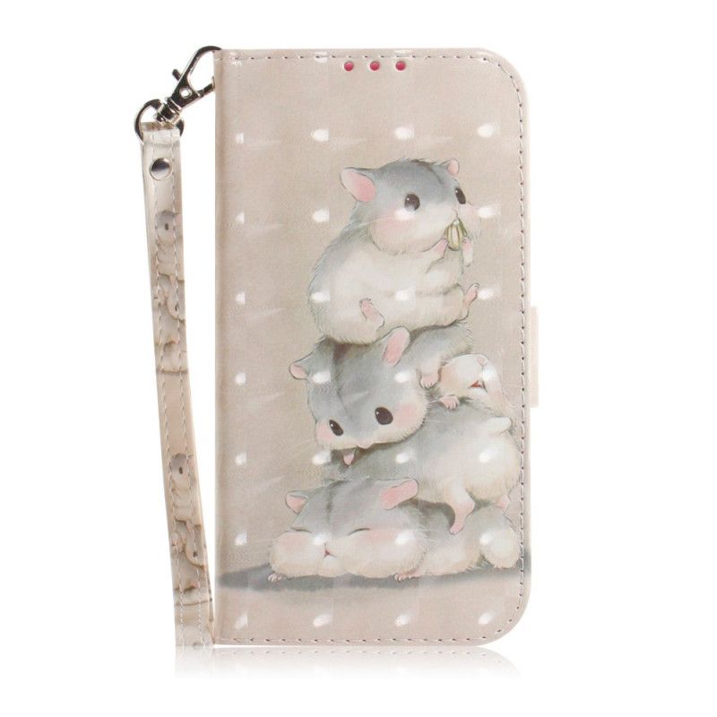 Etui Folio Sony Xperia L4 Chomiki Ze Stringami Etui Ochronne