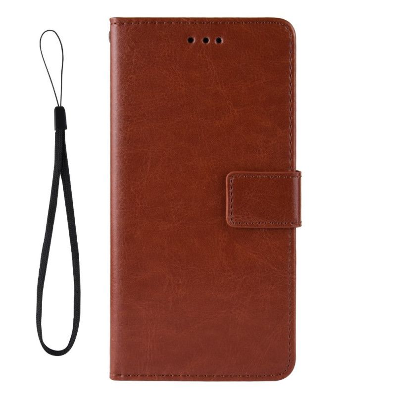 Etui Folio Sony Xperia L4 Czerwony Czarny Efektowna Sztuczna Skóra Etui Ochronne