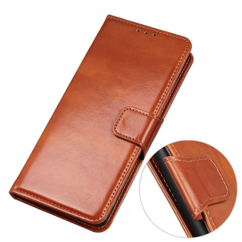 Etui Folio Sony Xperia L4 Czerwony Czarny Finezyjna Imitacja Skóry Etui Ochronne