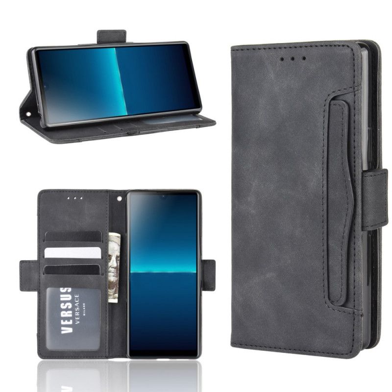 Etui Folio Sony Xperia L4 Czerwony Czarny Multikarta Pierwszej Klasy Etui Ochronne