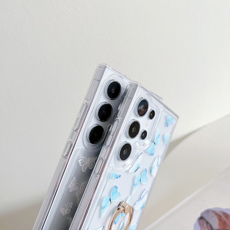 Etui Do Samsung Galaxy S25 Ultra 5g Wzorzysty Uchwyt Na Pierścionki