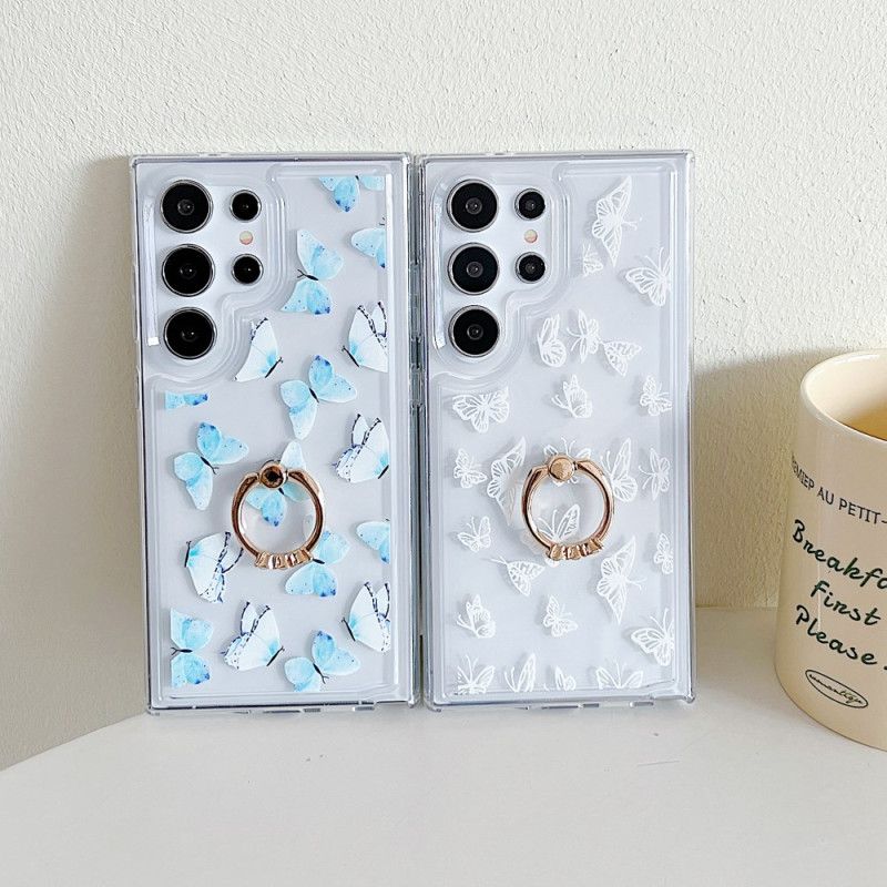 Etui Do Samsung Galaxy S25 Ultra 5g Wzorzysty Uchwyt Na Pierścionki