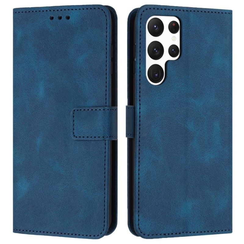 Etui Folio Do Samsung Galaxy S25 Ultra 5g Klasyczny Efekt Skóry Z Paskiem