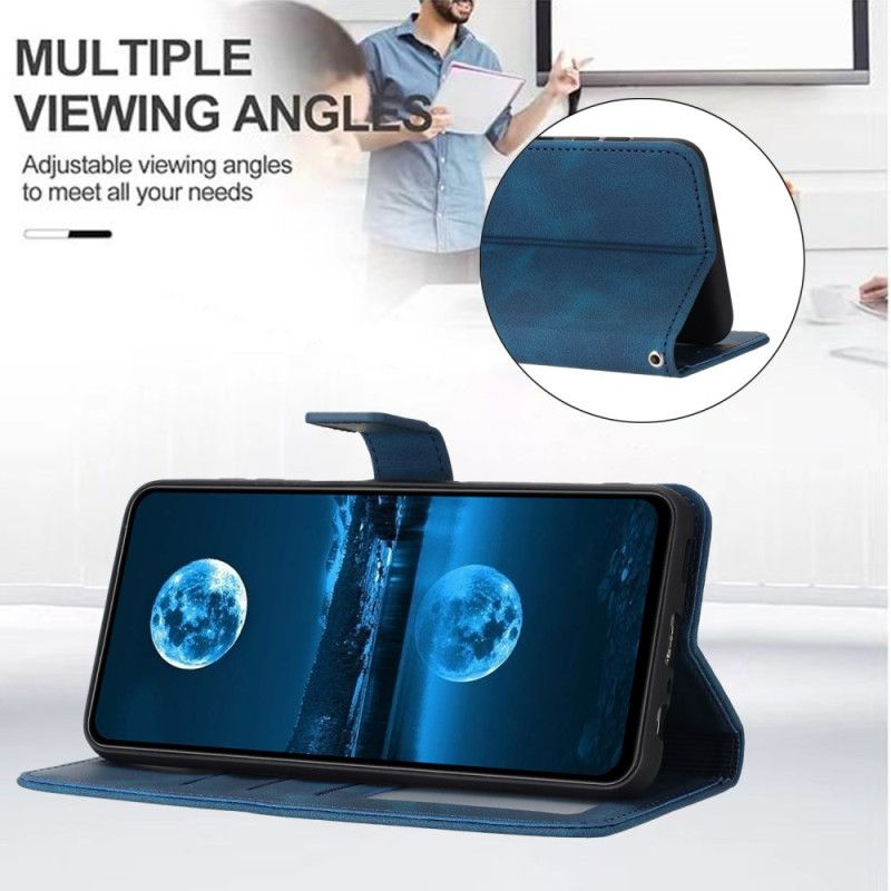 Etui Folio Do Samsung Galaxy S25 Ultra 5g Klasyczny Efekt Skóry Z Paskiem