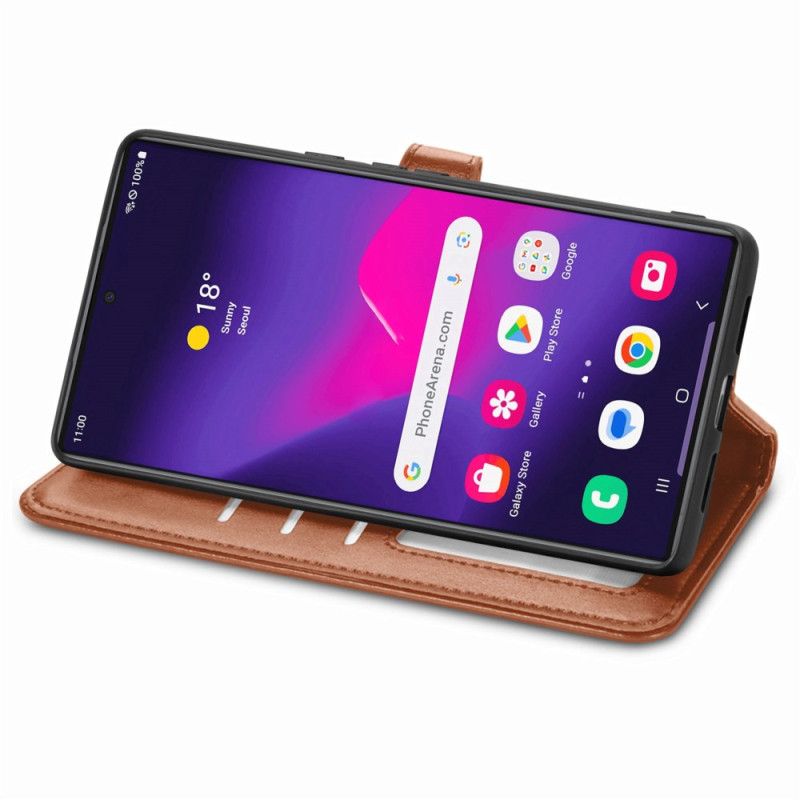 Etui Folio Do Samsung Galaxy S25 Ultra 5g Złote Zapięcie