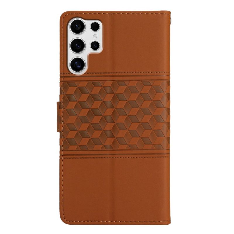 Etui Folio Samsung Galaxy S25 Ultra 5g Dekoracyjny Fryz Etui Ochronne